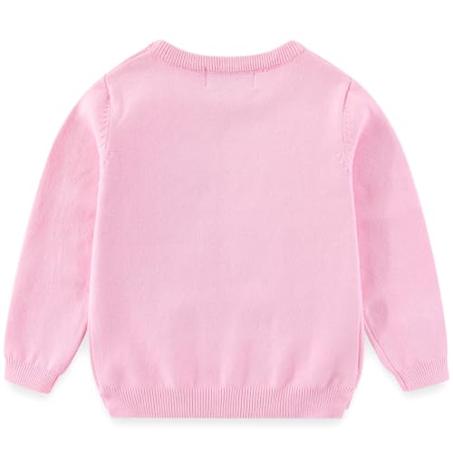 Peacolate 18M-7T Toddler Little Girls Sequins Pullover Knitwear Simple Knit Sweater2