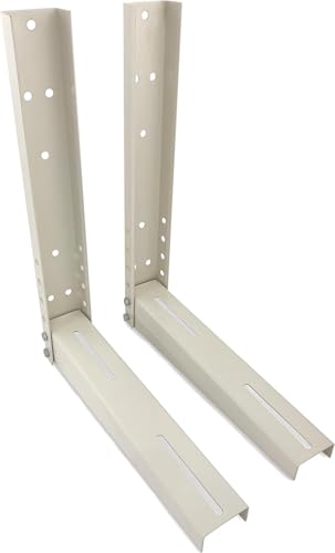 CAEXVEN Soportes Aire Acondicionado Exterior 400x500mm | Escuadras Universales Ajustables para Compresor | Instalación Pared | Alta Resistencia