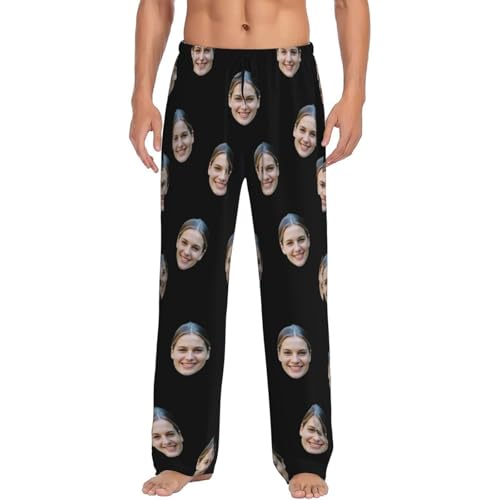 Custom pajama pants Design Your Own Text Logo Name Face Photo Picture Personalized pajama pants