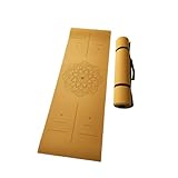 Esterilla de yoga de corcho, ligera y duradera (natural)