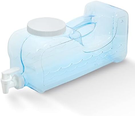 Arrow Fridge-Stack Drink Dispenser for Fridge, 5 Quart / 1.25 Gallons - Plastic Beverage Dispenser with Spigot for Easy Dispensing - USA Made, BPA Free Plastic - Convenient Handle, Easy-Pour Spout