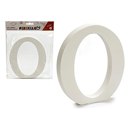 Pincello S3607008 Letra O Madera, Materiales Varios, Multicolor, Talla Única