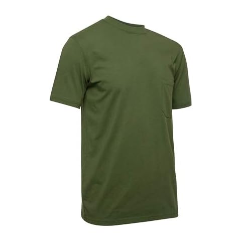Insect Shield Men's UPF Dri-Balance Short Sleeve Pocket Tee, Green, Medium Cover
