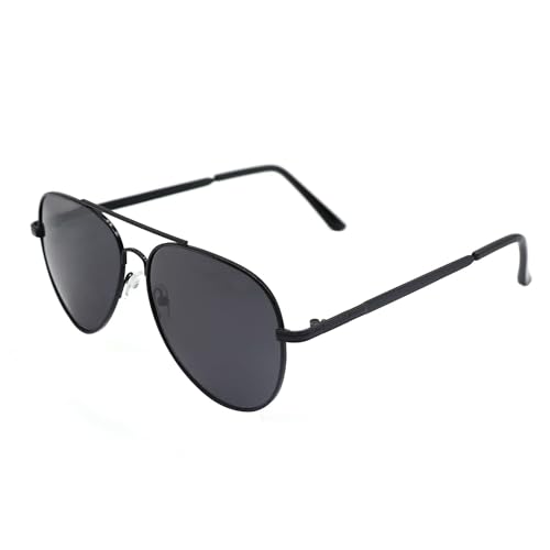 ALLY-MAGIC Pilotenbrille Sonnenbrille Herren Damen Piloten-Polarisiert Sonnenbrille Metallrahmen Unisex Fahren Sonnenbrilles mit UV400 Schutz E9HMKTYJ (Schwarzer Rahmen)
