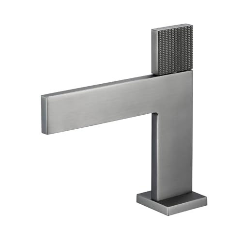 Robinet cascade en laiton chromé haut de gamme pour lavabo de salle de bain design