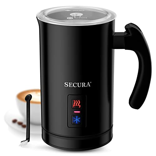Secura-Electric-Milk-Frother-Automatic-Milk-Steamer-Warm-or-Cold-Foam-Maker-for-Coffee-Cappuccino-Latte-Stainless-Steel-Milk-Warmer-with-Strix-Temperature-Controls-Black