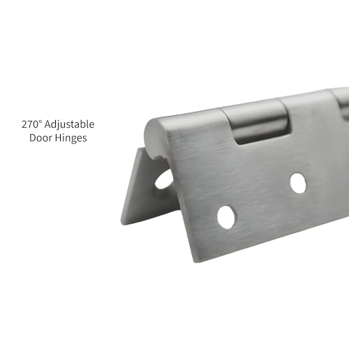 Image of Matt Satin Stainless Steel Butt Hinges 3 Piece 4 Inch x 12 Gauge /2.5 mm