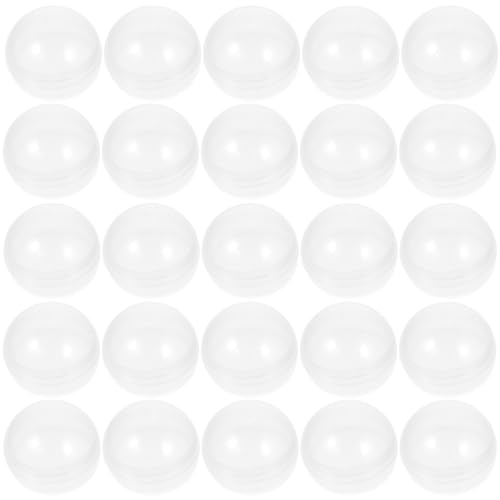 Garneck 50 Pièces Remplissable Boule Mini Boules en Plastique Transparentes 4.5cm Boules Rondes en Acrylique pour la fête de Mariage