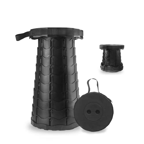 BYGD Taburete Plegable Portátil con Gran Capacidad de Carga 550LB, Negro