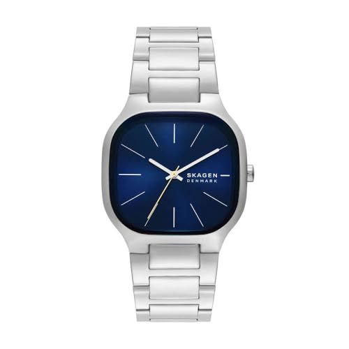 Skagen Mellem Herrenuhr, Quarz-Dreizeigerwerk mit Edelstahlarmband