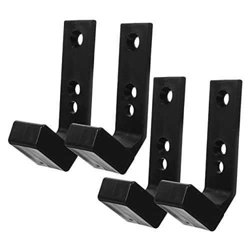 Gogogmee 4Pcs Wall Mounted Barbell Rack Durable Gym Storage for Barbells Dumbbells Easy Installation Lightweight Design for Home Fitness Organization