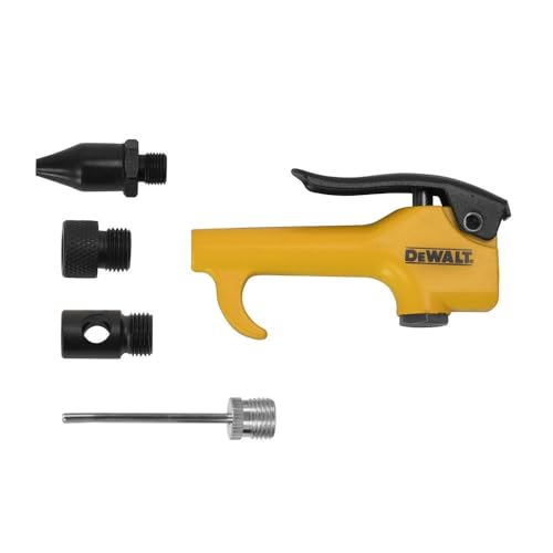 DEWALT DXCM035-0036 5pc Hand Held Air Gun Kit (w/Venturi Tip Rubber Tip Adaptor & Needle Inflation Tip)