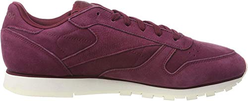 Image of Reebok Women's Classic Leathers Gymnastics Shoes, Red Enh Rustic Wine Chalk Enh Rustic Wine Chalk, 6