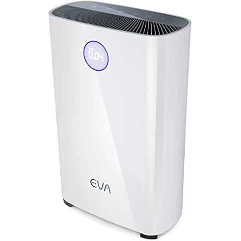 EVA Alto four Air Purifier, 2 Year Filter Supply Included, True HEPA 99.97% Allergen, Smoke, Dust, Pollen Removal, Active Carbon - 45m² Large Room Coverage Cover
