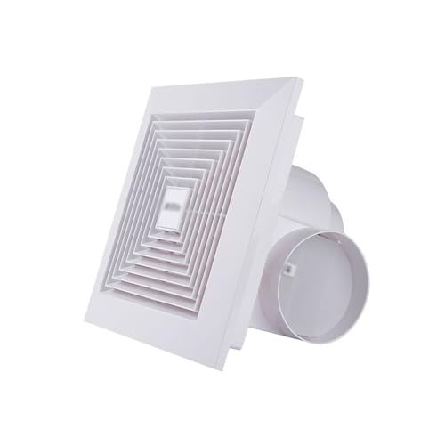YHxFlux Ideale per la casa Potente aspiratore silenzioso Ventilatore da soffitto in cartongesso di aspirazione for cucina, bagno, negozio(27 * 27cm)