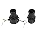 Cam and Groove Hose Fittings Kit – Polypropylene Type C & E Camlock Couplings with 1