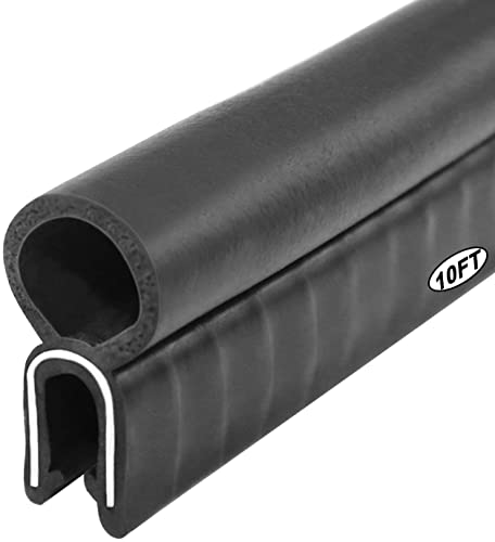 Joint de porte de voiture, profil de protection des bords avec joint supérieur, pour voitures, bateaux, camping-cars, camions et applications domestiques, protection contre les intempéries (3 m)