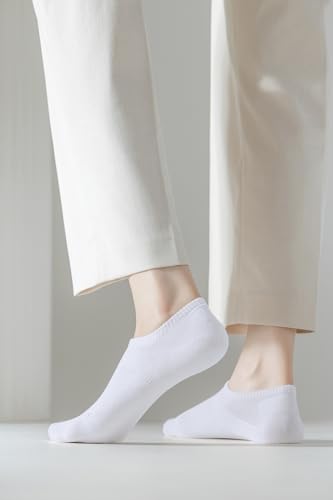 ACCFOD No Show Socks for Women Cotton Thin Low Cut Non Slip Invisible Liner Socks 6 Pairs3