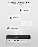 ORICO MiniDock Mac mini M4 Dock i podstawka z obudową NVMe SSD, USB C Hub z 2 USB-A 10Gbps, SD/TF 3.0, idealny dla Mac mini M4/M4 Pro - VSE