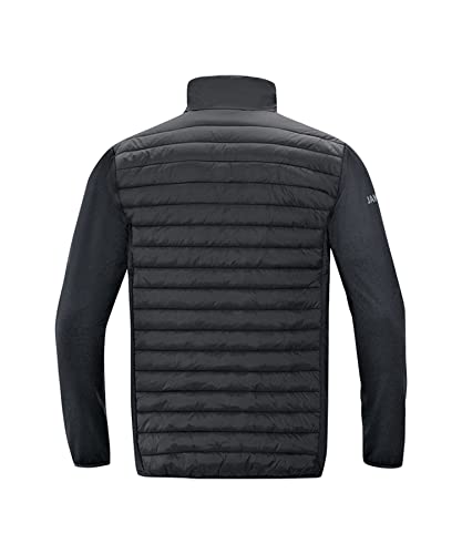 JAKO Herren Hybridjacke Premium, Schwarz, L