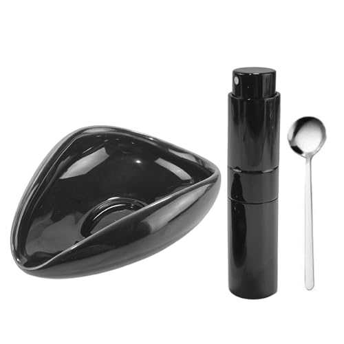 Cuillère et assiette à haricots cuits en céramique pour échantillon de café - 2