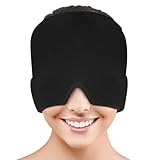 Migränekappe, Migräne Mütze, Migränemaske, Migraine Relief Cap,Kopfschmerzen Maske Migränehaube Headache Relief Cap Kühlmaske Gesicht für Linderung Kopfschmerzen Verspannungen Stress,350g
