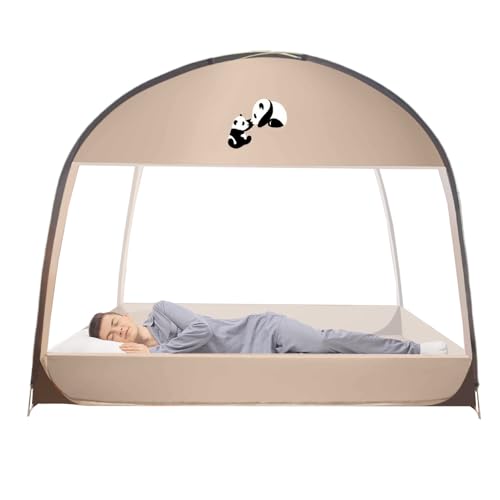 Baldaquin de lit moustiquaire haut de gamme avec double porte zippée robuste