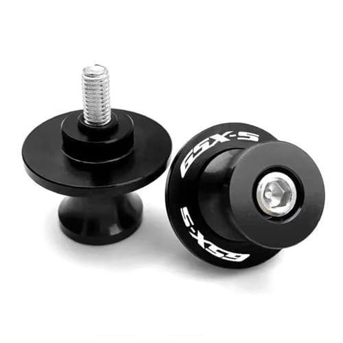 Schwingenschutz Für Suzuki Für GSX-S750 Für GSX-S1000 Für GSX-S950 Für GSX-S1000GT 2011-2024 M8 Motorrad Schwinge Spool Slider Stand Schrauben(Black)