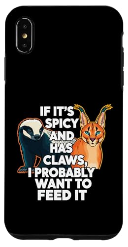 Honey Badger Caracal Spicy Animal Keeper Meme �X�}�z�P�[�X iPhone XS Max �p