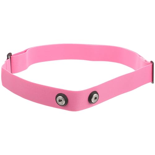 Homoyoyo Correa Deportiva de Pecho Ajustable Rosa para Monitor de Frecuencia Cardíaca, Cinturón de Fijación Elástico Transpirable Compatible Pulsómetro, Adecuado para Correr y Ciclismo