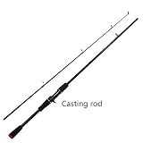 Categoría: Lure Rod LMEIQUN, 1.8m Carbon Spinning cañas de Pescar M Power Hand Lure Rod Casting Rod Canne Spinnng Leurre Spinning trastos de Pesca (Color : Dark Grey, Size : 1.8m)