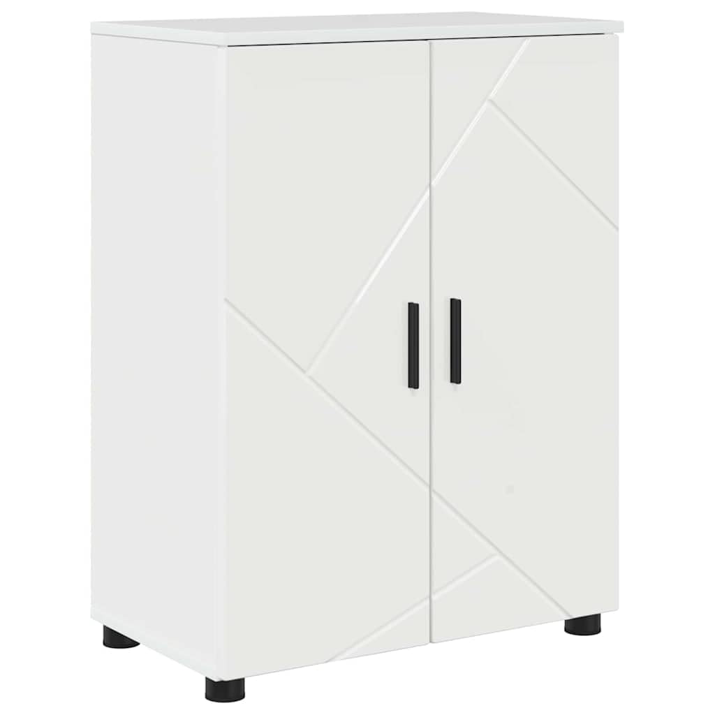 Cabinet de Salle de Bain Blanc Brillant 60 x 35 x 80 cm,Meubles-lavabos de Salle de Bains,883308