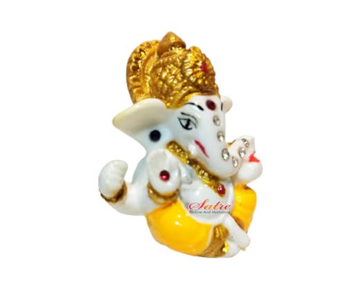 Estatua Ganesha de Polyresina para Auto 1.7x1.3x2.6 in miniatura 3