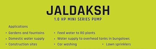 Image of Kirloskar 1 Hp Single Phase Jaldaskh Water Pump with Pump Controller Switch (Silver) multicolour