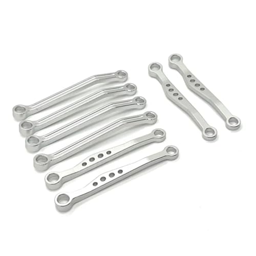 Compatible With WPL C64 C64-1 1/16 RC �J�[�A�b�v�O���[�h�p�[�c�����C���X�y�A�����p�V���[�V�����N���b�h�v�����b�h�Z�b�g�ƌ݊��� �p�[�c RC�J�[(Silver)