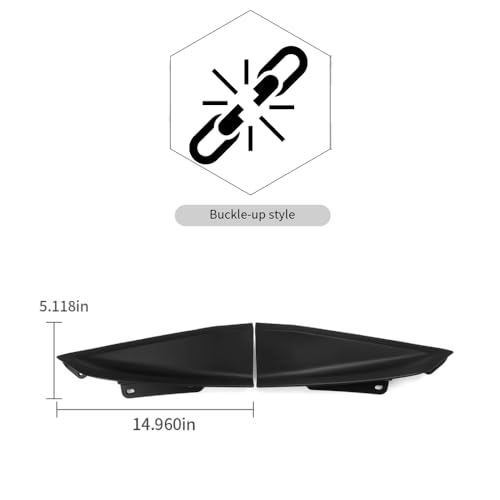 Image of Jogon Rear Bumper End Cap for Ford Mustang S650 GT Ecoboost 2024 2025 2026 Bumper Face Bar Extensions Pair, Exterior Trim