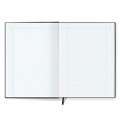 Vela Sciences N7-B Expanded Duracover Lab Notebook, 9.25 X 11.75 In (23.5 X 30 Cm), 144 Pages, Gray Saturated Weave, Permanent Bound, 70Lb Heavyweight Paper (1-Pack, Grid) #TOP1