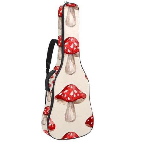 Housse guitare acoustique imperméable anti-pluie à double bretelle et poches zippées
