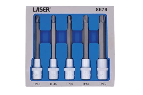 Laser 8679 Long Series Torx Plus® Set Di Punte A Bussola 1/2" D, 5 Pezzi