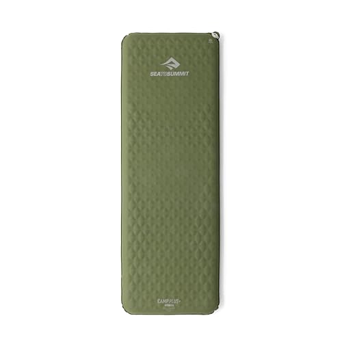 Sea to Summit Camp Plus Self-Inflating Foam Sleeping Mat for Camping - Rectangular - Regular (72 x 25.2 x 2.6 inches)