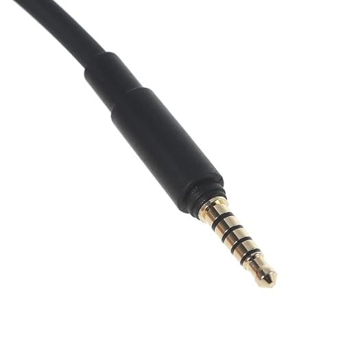 Taoricen MMX 300 Audiokabel, 3,5mm Kopfhörerkabel Kompatibel mit Beyer MMX300 2nd Gen Audiokabel mit Mikrofon Lautstärkeregler, Computer Version (2m / 6.6 ft)