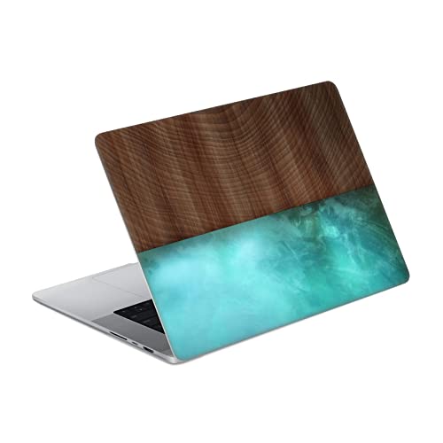 Autocollant Peau MacBook Pro 16 A2485 effet bois résine par Head Case Designs