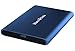 Produktbild ManxData Externes Solid-State-Laufwerk (USB 3.1 Gen 2 (10 Gbit/s, Typ-C), kompatibel mit Windows-PC, Mac, Smart TV, Xbox One und PS4, 256 GB, Blau