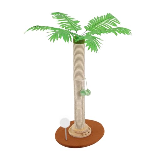 Rascador para gatos tipo árbol de 27.5 pulgadas con pelota colgante miniatura 5