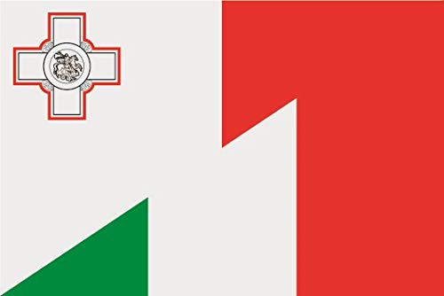 Drapeau Italie Malte U24 150 x 250 cm pavillon extérieur mât grand