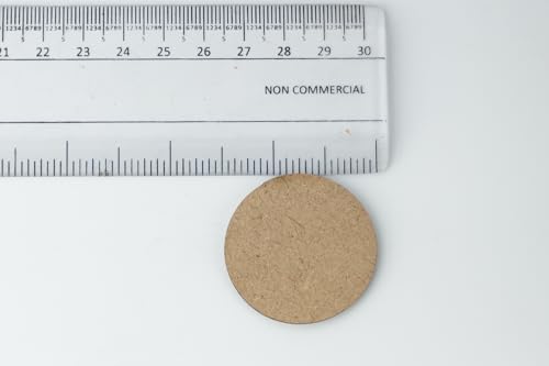 Image of Hair Band Making Materials - Elastic Hair Bands, Lock Connectors & MDF Round Base Discs | DIY Hair Accessories & Complete Making Kit (Multiple Options Available) (20, 1.5 Inch MDF)