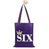 MYSOMY Six Musical Tote Bag Six Musical Merchandise Broadway Musical Gifts Six Queen Broadway Musical Gifts (six tote bag) #4