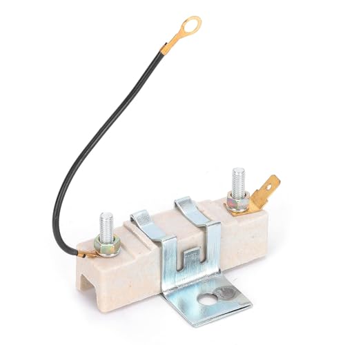 Auttoop Ceramic Ballast Resistor for 1.5 Ohm Classic Car, Ignition Coil Resistor Metal Ceramic Wear‑Resistance Device