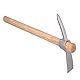 Kreuzhacke 45 cm Edelstahl Gesteinsfleck Pickaxes Spitzhacke Doppelhacke Mattock Hacke mit Holzgriff, Pick Axt Handwerkzeug zum Transplantieren der Pflanzung des Lösens von Boden