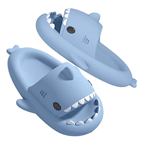 GULAKY Cloud Shark Slides Pillow Slippers Damen/Herren Hausschuhe Unisex Badeschuhe für Sommer Himmelblau 38.39